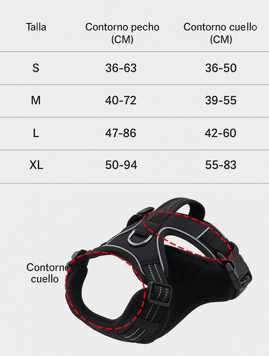 Arnés waterproof para perro